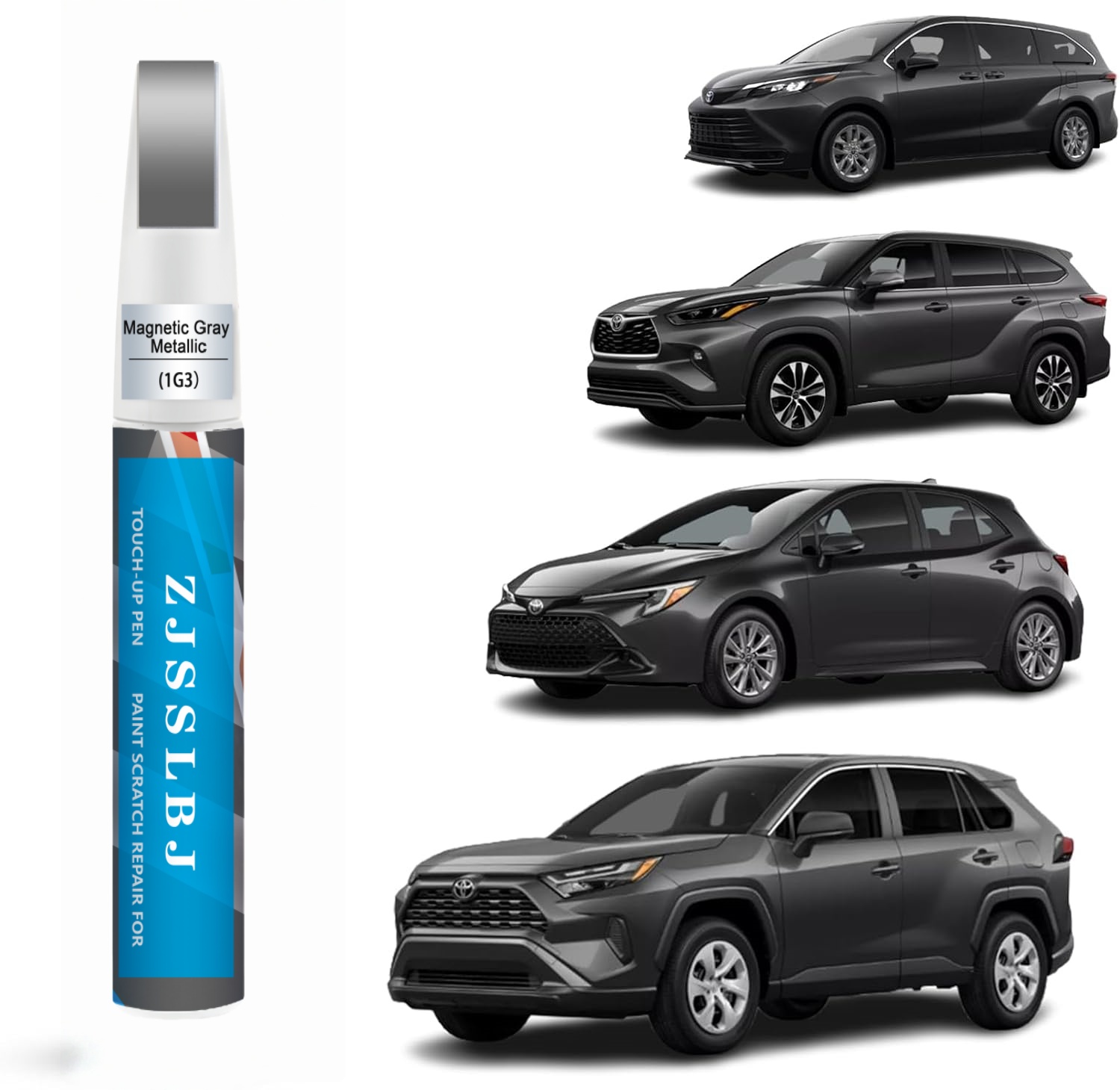 Car Scratch Remover Pen - Peinture de retouche automobile (Gris métallisé