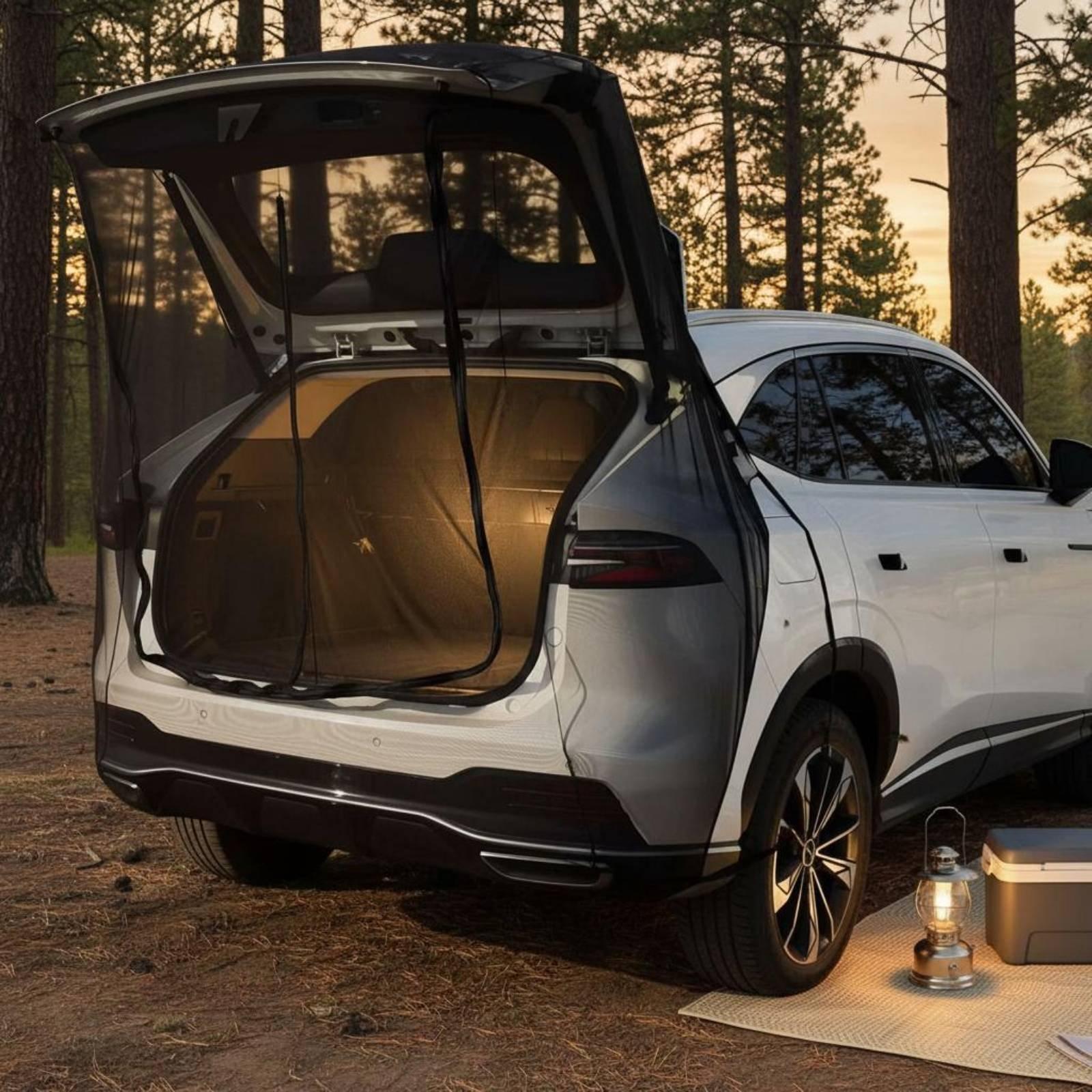 Car Accessories For Camping - Moustiquaire de porte arrière en maille,