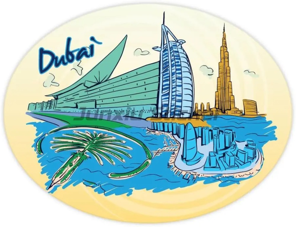 Car Accessories In Dubai - Drapeau national de Dubaï en vinyle