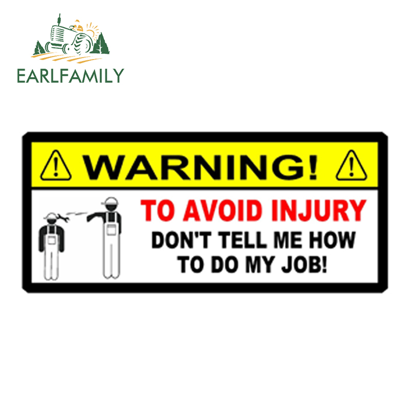 Car Accessories Job - EARLFAMILY – autocollant 3D de voiture,