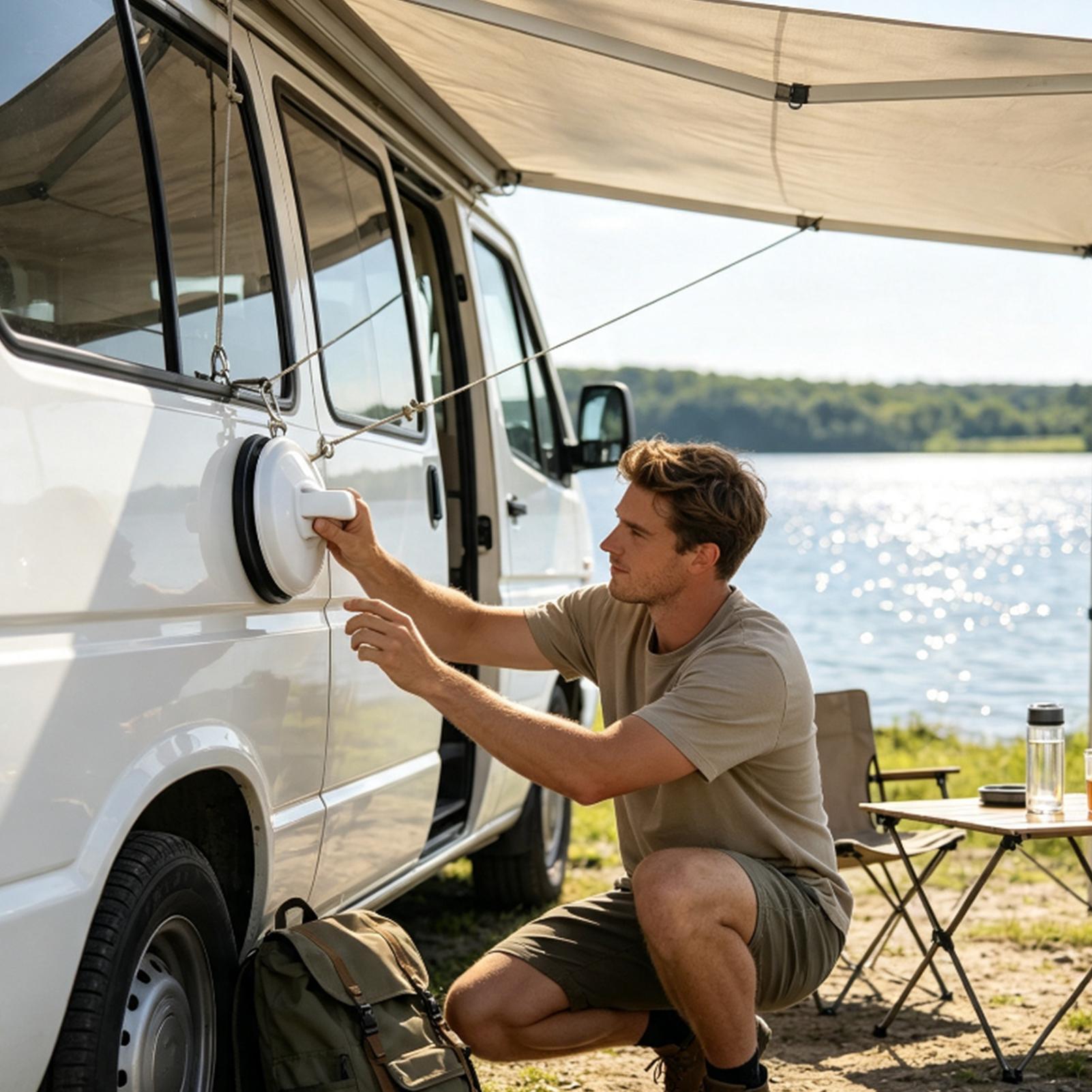 Car Accessories For Camping - Ventouses robustes à forte aspiration, crochets