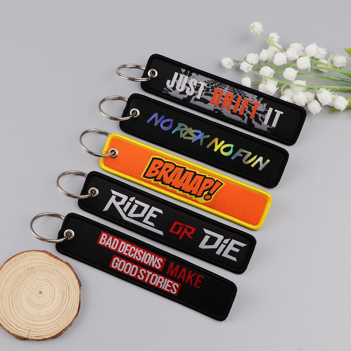 1 pièce Porte-clés brodé avec  - Car Accessories Quotation avis et prix