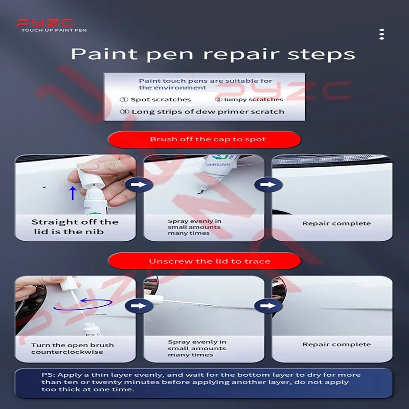 Kit de stylo de retouche de pe - Car Scratch Remover Pen avis et prix