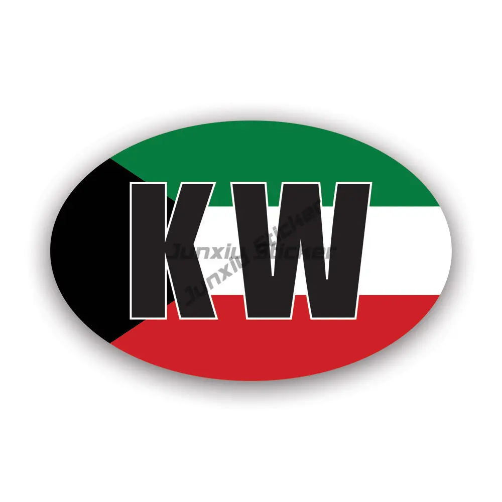 KW koweït drapeau emblème créa - Car Accessories Kuwait avis et prix