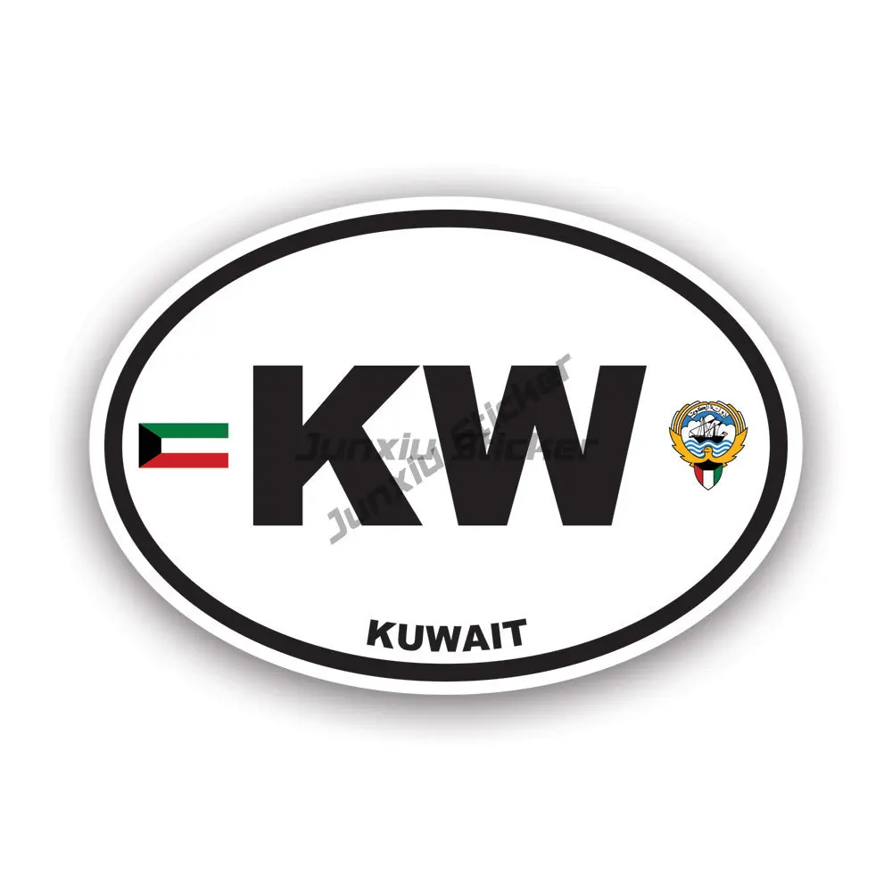 KW koweït drapeau emblème créa - Car Accessories Kuwait avis et prix