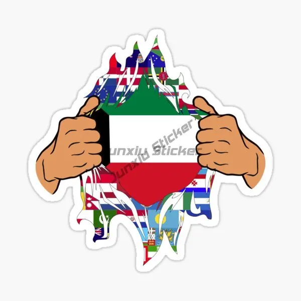 KWT koweït drapeau carte emblè - Car Accessories Kuwait avis et prix
